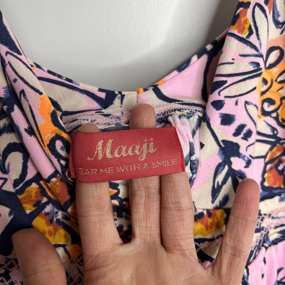 Maaji Pink and Blue Sundress Sleeveless Mini NWOT - Picture 4 of 9